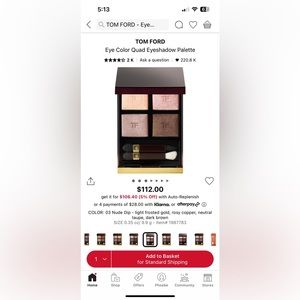 COPY - Tom Ford Eye Colour Quad in 03 Nude Dip